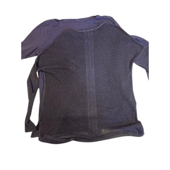 EILEEN FISHER - SKIN Navy Blue Bundle of 2 3/4 Shirt Lightweight sweater MEDIUM - Picture 13 of 16